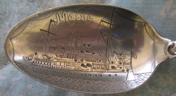battleship Maine spoon