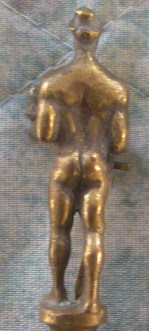 victor statue belgrade spoon